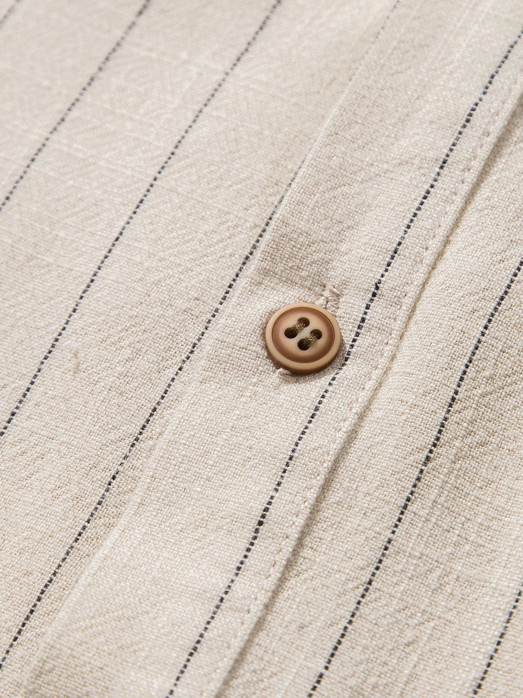 Casual Linnen Set met Henley Overhemd en Broek