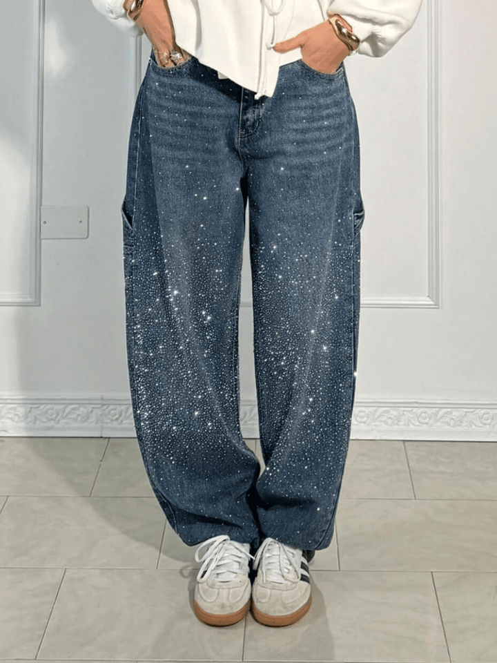 Trendy  Jeans met Glitters