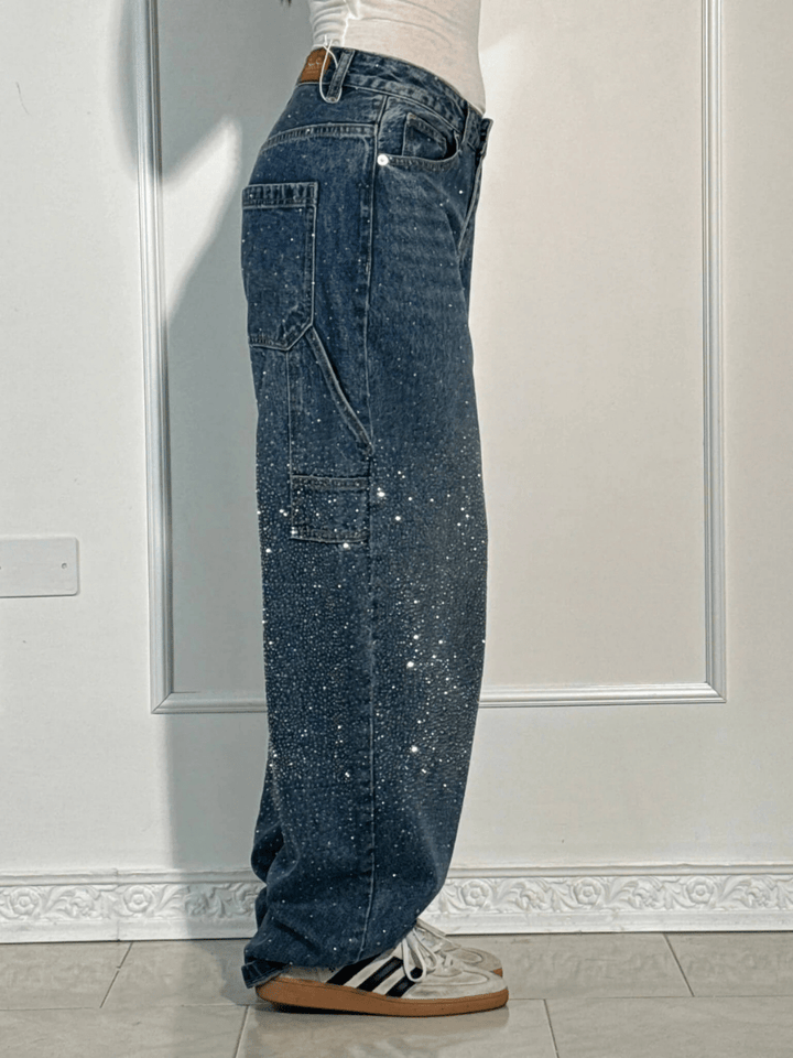 Trendy  Jeans met Glitters