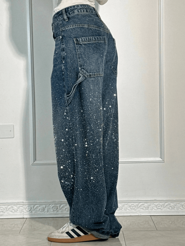 Trendy  Jeans met Glitters