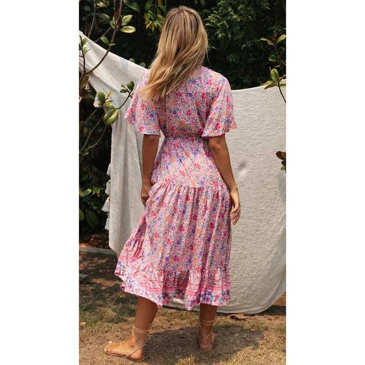 Juul™ Landelijke Ibiza Style Jurk Lang