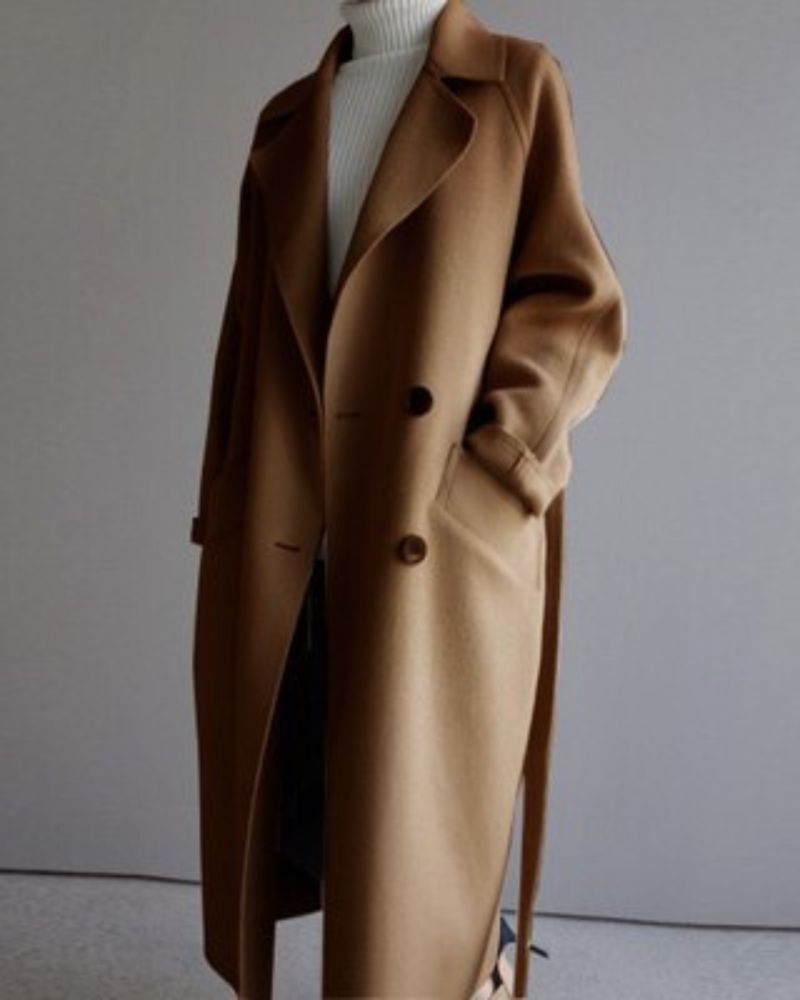 LEMIA - Elegante lange mantel