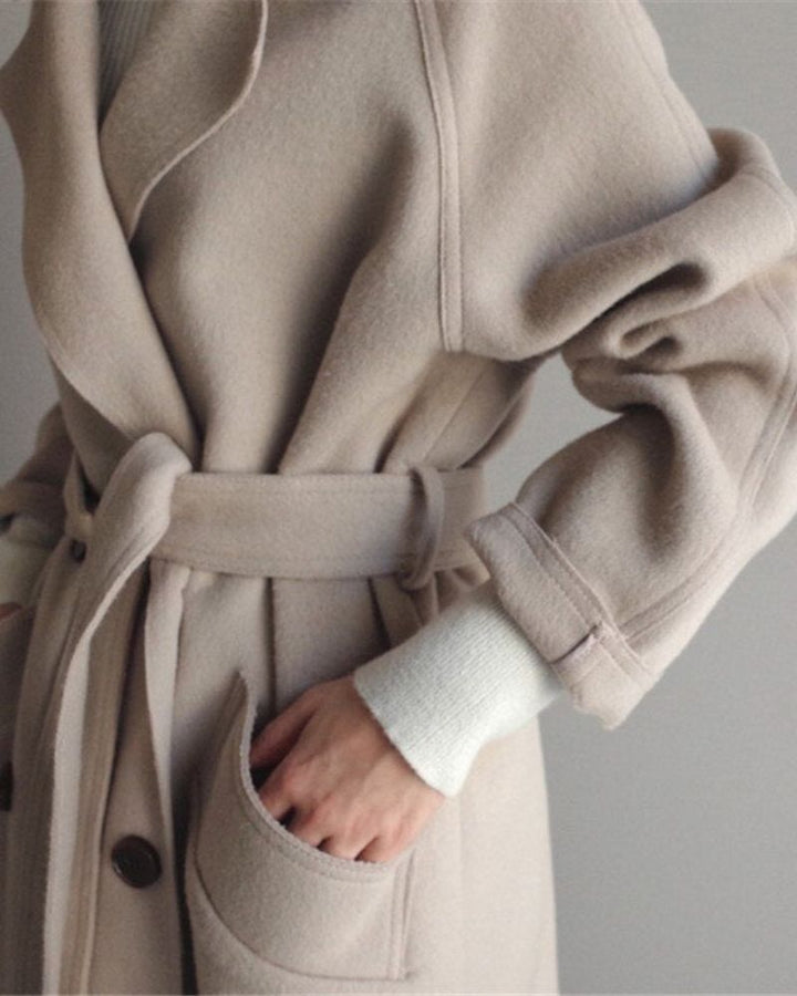 LEMIA - Elegante lange mantel