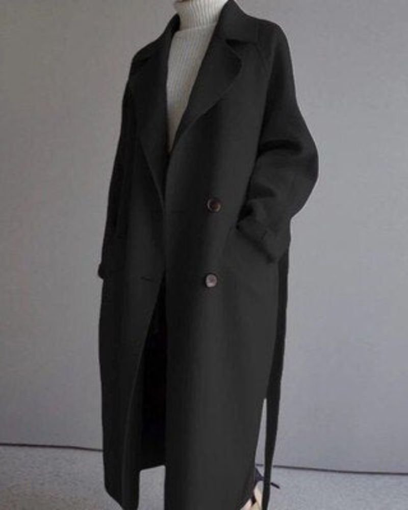 LEMIA - Elegante lange mantel