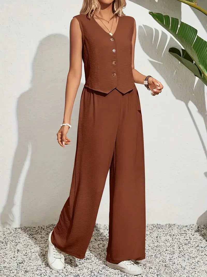 Lisa™ | Casual zomerset met sweetheart halslijn