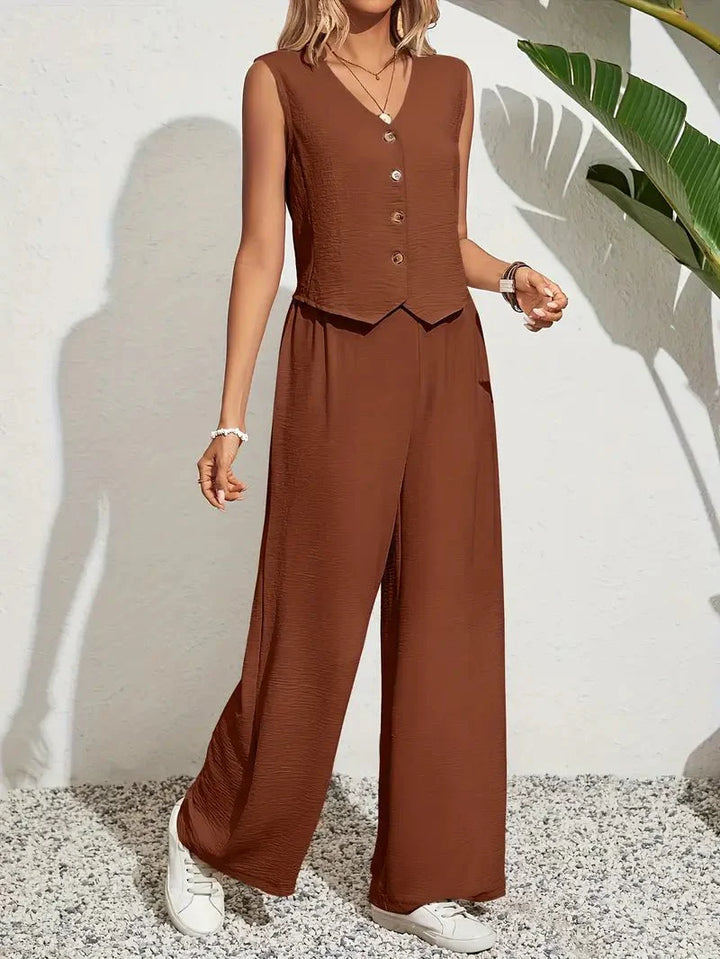 Lisa™ | Casual zomerset met sweetheart halslijn