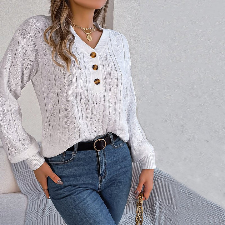 Louisa | Casual Gebreide Kabeltrui
