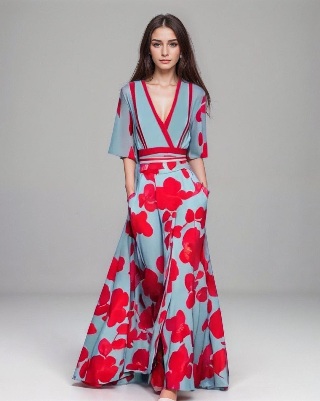 Maxi Bruiloftsgastjurk Rosa