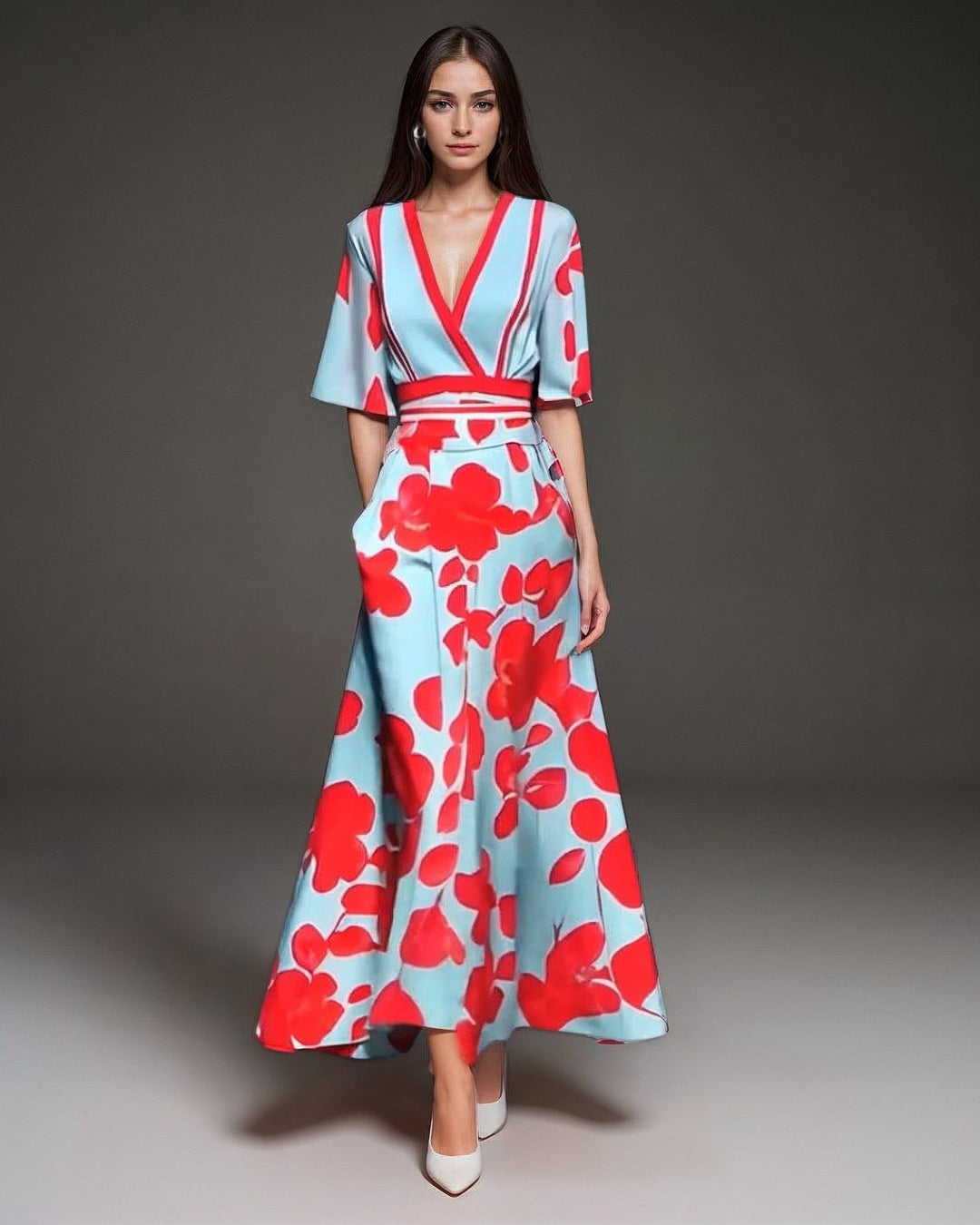 Maxi Bruiloftsgastjurk Rosa