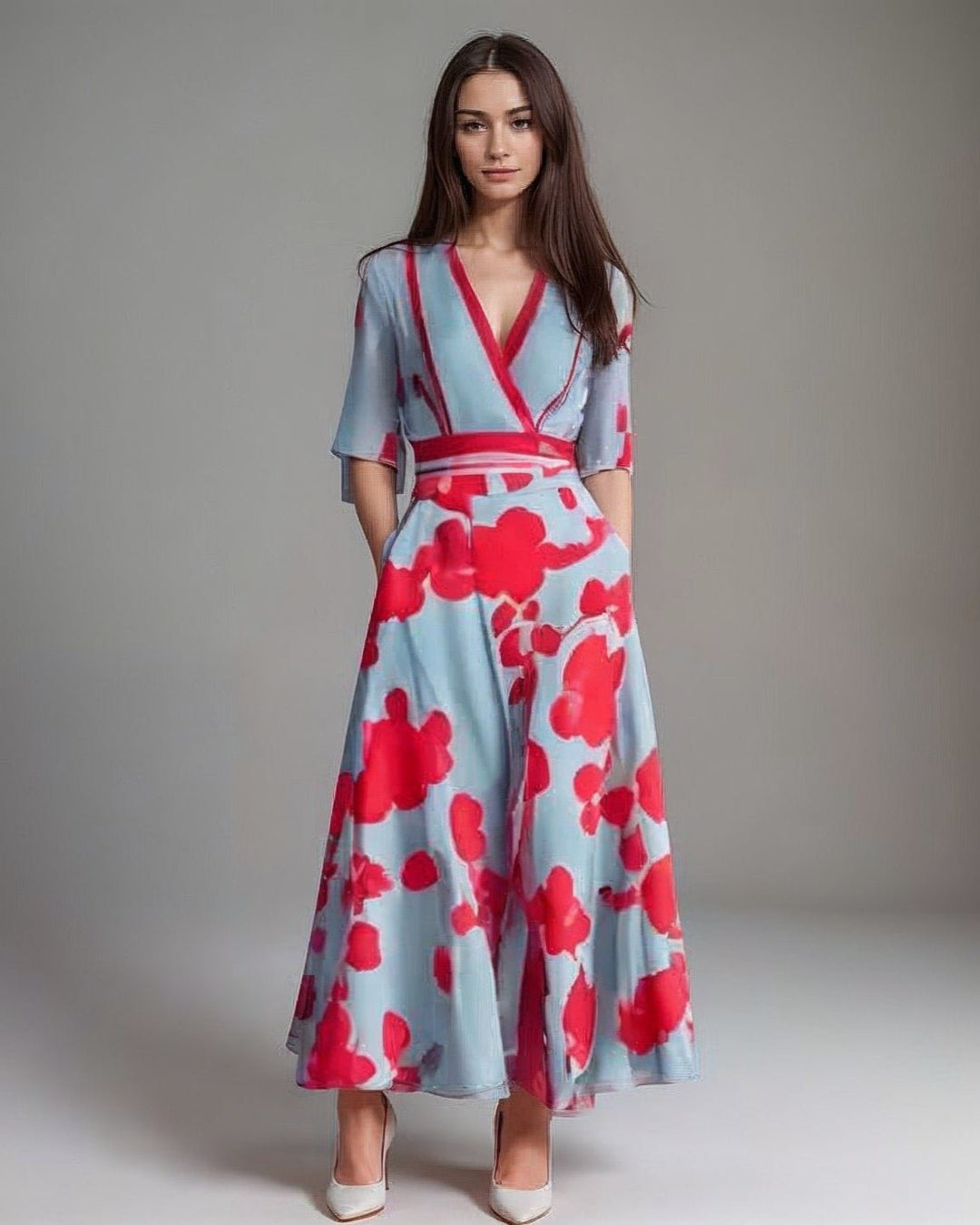 Maxi Bruiloftsgastjurk Rosa