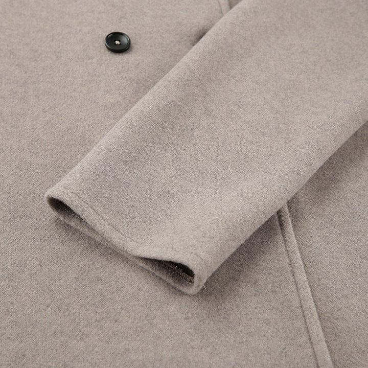 MAURELLE – Vintage Wool Blend V-Neck Coat