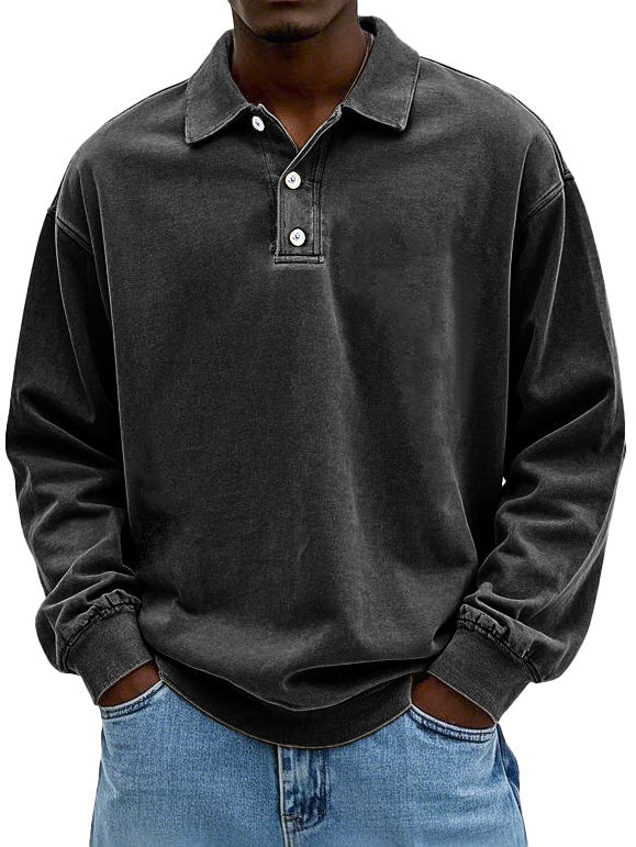 Ivo - Smart-Casual Poloshirt (Zwart)