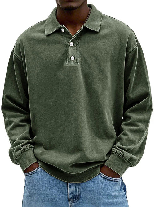 Ivo - Smart-Casual Poloshirt (Donkergroen)