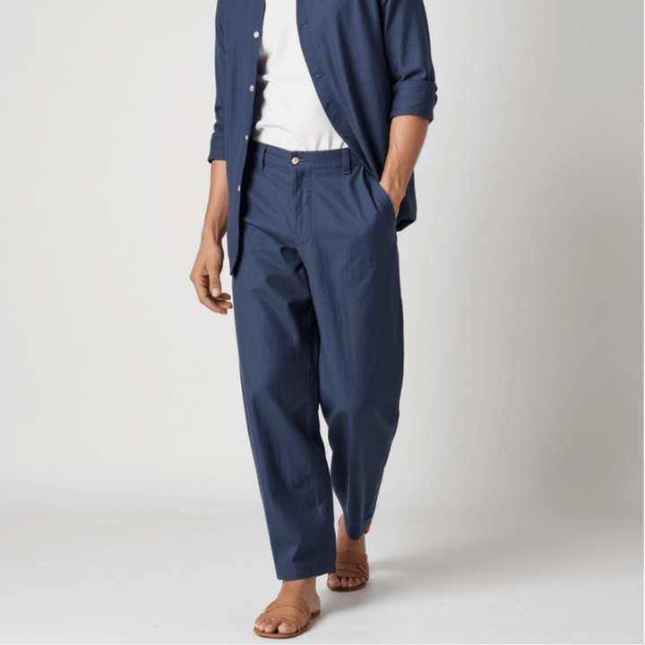 Riviera - Linnen Tailored Fit Chino's