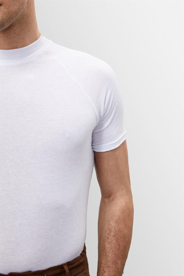 Joachim | Klassiek Slim-Fit Witte T-Shirt voor Heren