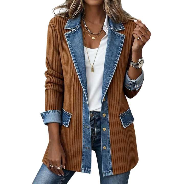 Lotte | Denim Gebreid Damesvest