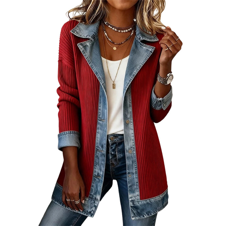 Lotte | Denim Gebreid Damesvest