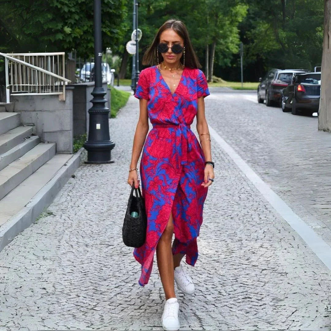 Suzanne - Elegante V-hals jurk