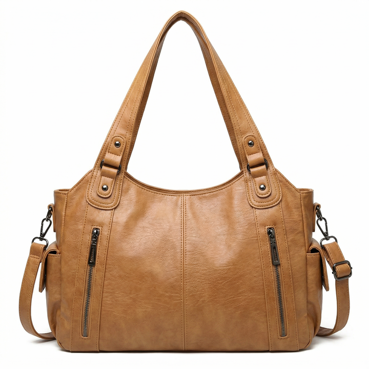 Uma | Leren tas met ritsen