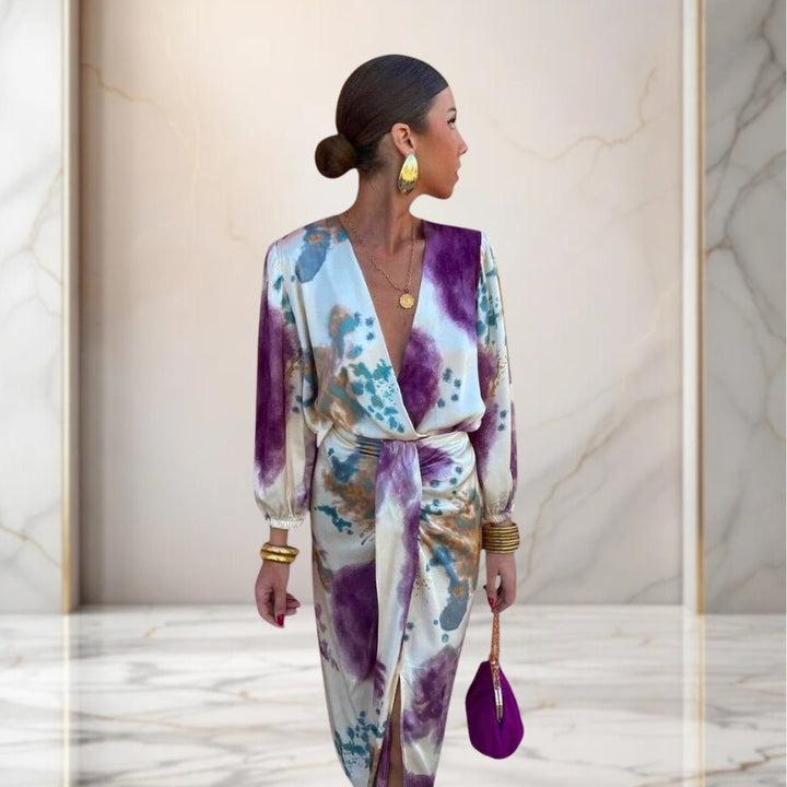 Valeria | Elegante jurk met strik in de taille