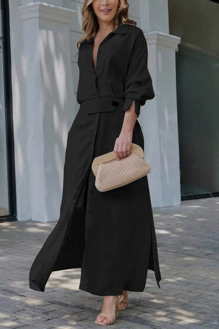 Valéria | Maxi-jurk met V-hals