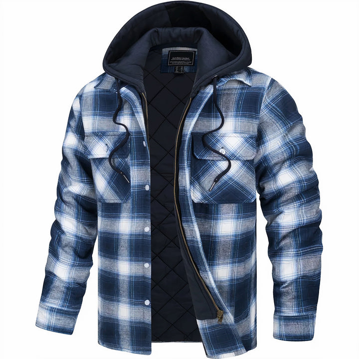 Van Delft Mode® | Geruite jas met rits