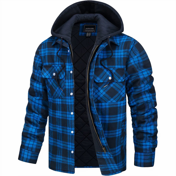 Van Delft Mode® | Geruite jas met rits