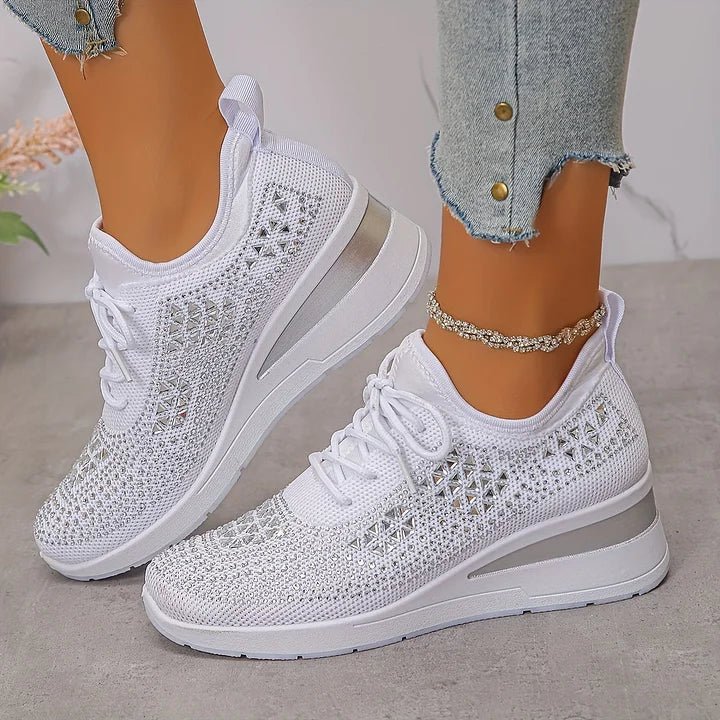 Violetta | Orthopedische sneakers met glinsterende steentjes